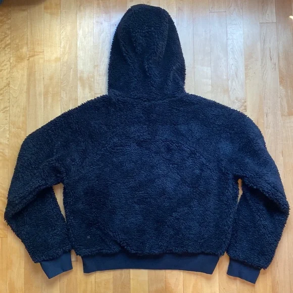 lululemon Textured Fleece 1/2 Zip Black Size 10 NWT - Picture 6 of 7